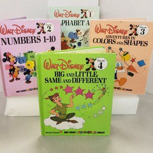 first 4 in the series of 1983 Walt Disney learning Books